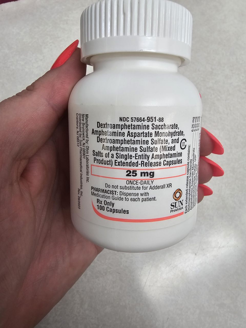 💊 Adderall RX 25mg Capsules 💊