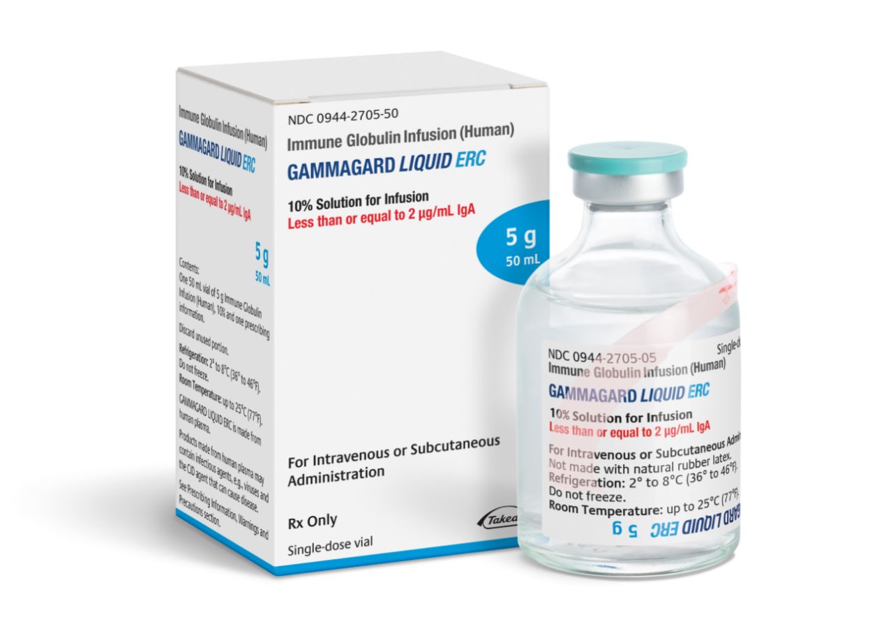 💉 گامگارد لیکوئید ERC ۵ گرم / ۵۰ میلی‌لیتر ایمونوگلوبولین 💉